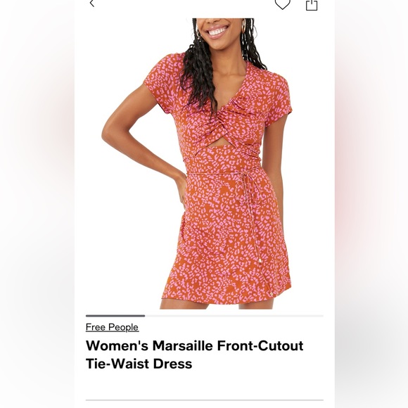 Free People Dresses & Skirts - Pink and Orange Free People Marsaille Dress